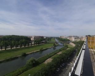 Exterior view of Flat for sale in  Lleida Capital  with Air Conditioner, Terrace and Swimming Pool