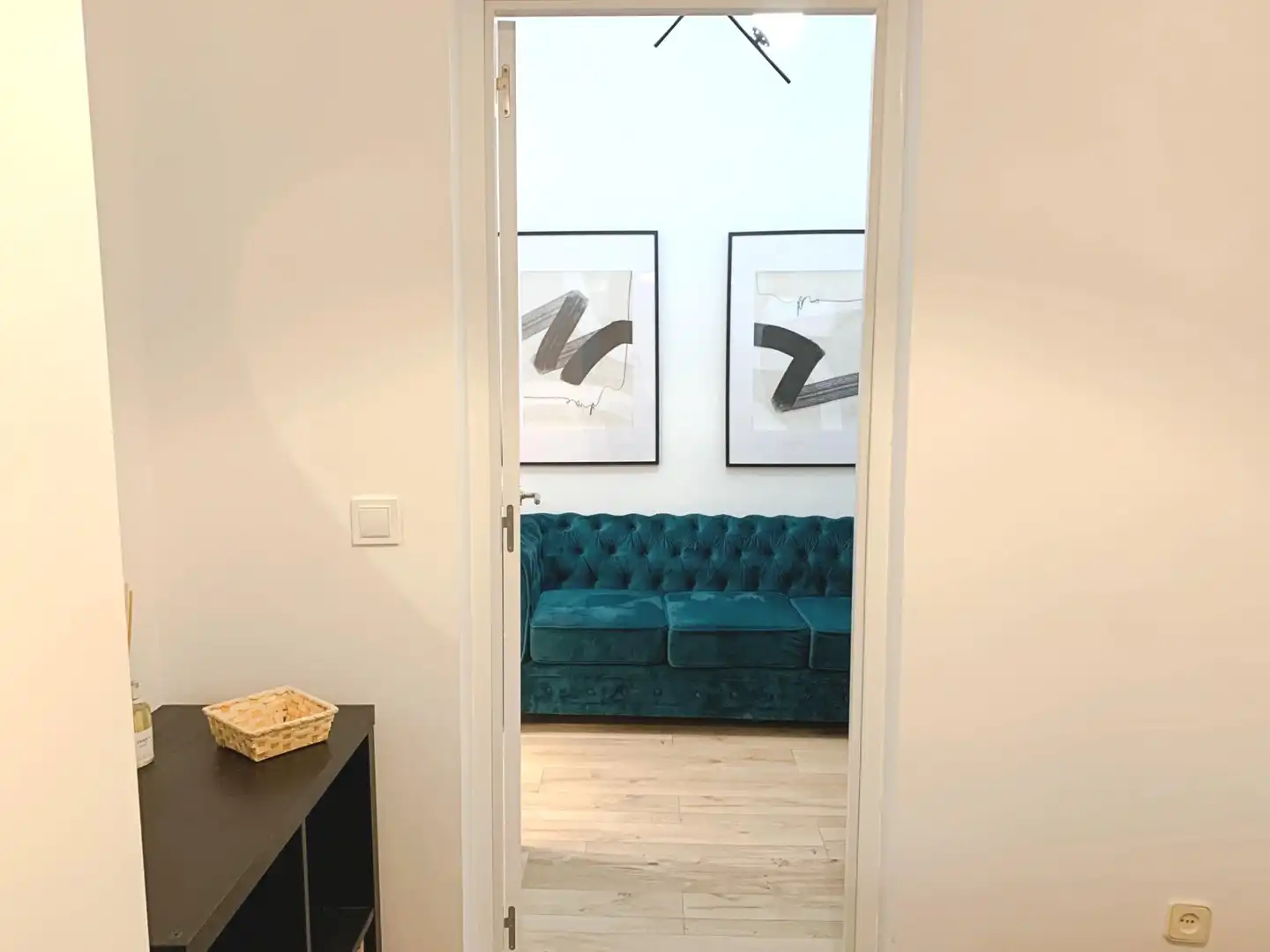 Sala d'estar de Pis en venda en Madrid amb Aire condicionat, Calefacció i Moblat