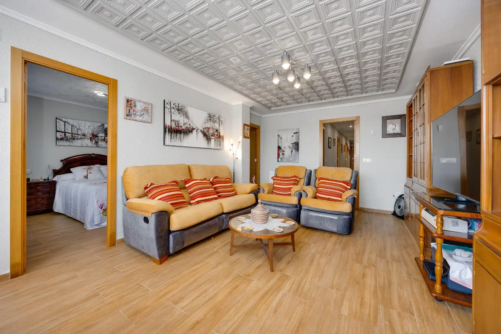 Living room of Apartments for sale in Torrevieja  with Heating, Terrace and Furnished