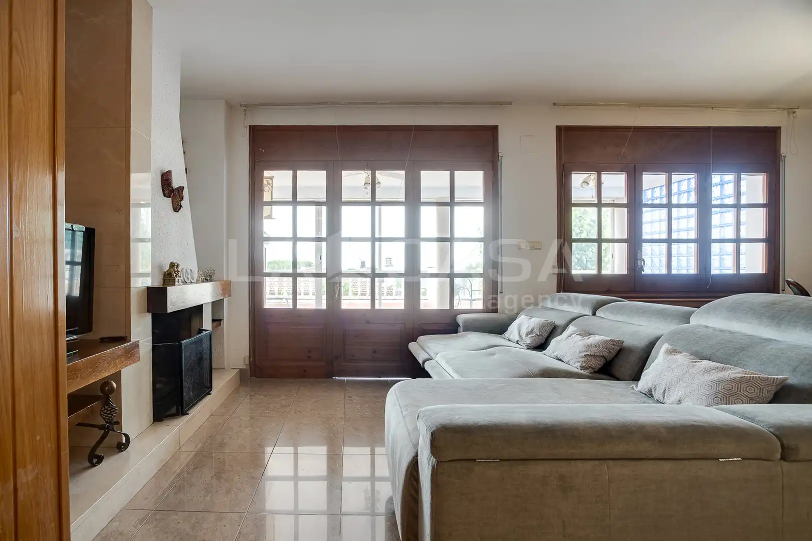 Sala d'estar de Casa o xalet en venda en Lliçà d'Amunt amb Calefacció, Terrassa i Balcó