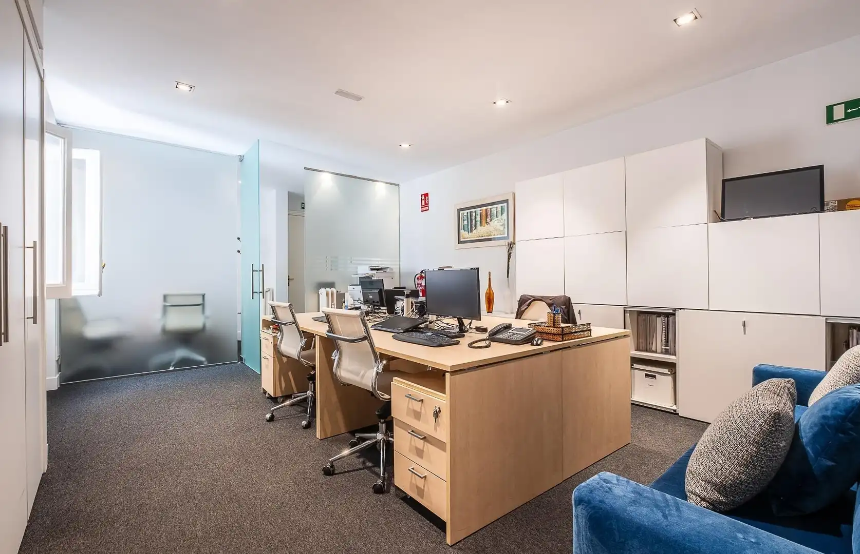 Büro zur Miete in Madrid mit Klimaanlage und Heizung