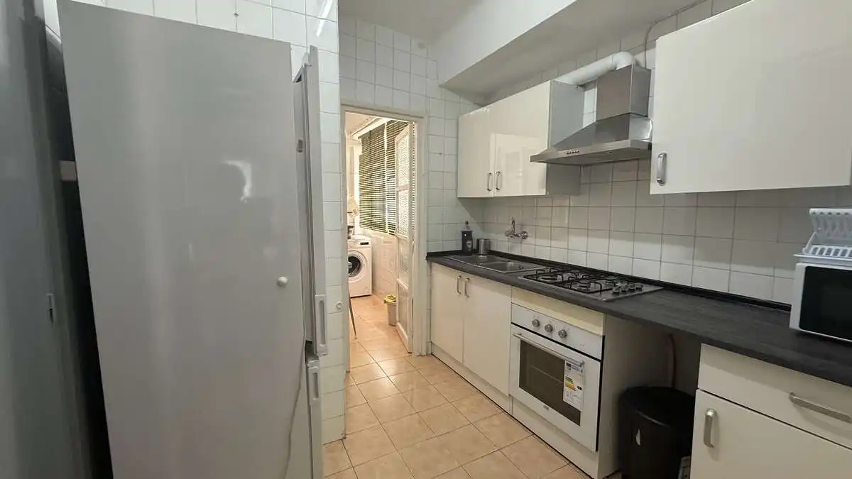 Kitchen of Flat for rent in Granada  with Furnished and Balcony