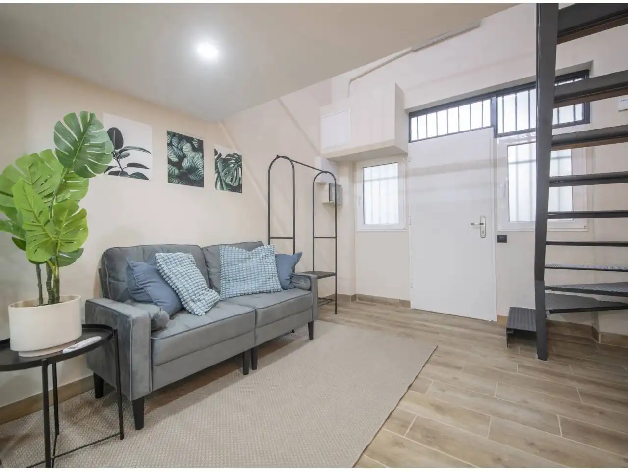 Sala de estar de Dúplex en venta en Barcelona con Aire acondicionado, Calefacción y Parquet