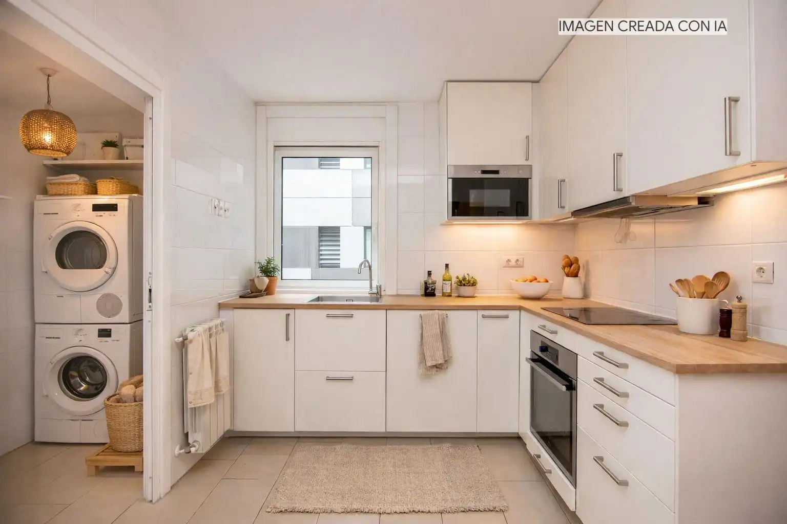 Cocina de Piso en venta en A Coruña Capital  con Calefacción, Parquet y Trastero