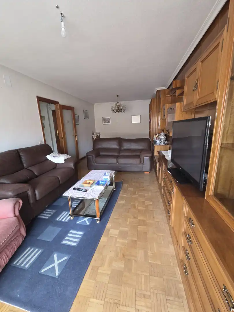 Living room of Flat for sale in Salamanca  with Heating, Parquet flooring and Balcony