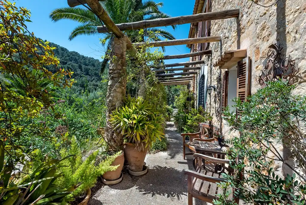 Terrace of Country homes for sale in Mancor de la Vall  with Private garden, Terrace and Swimming Pool