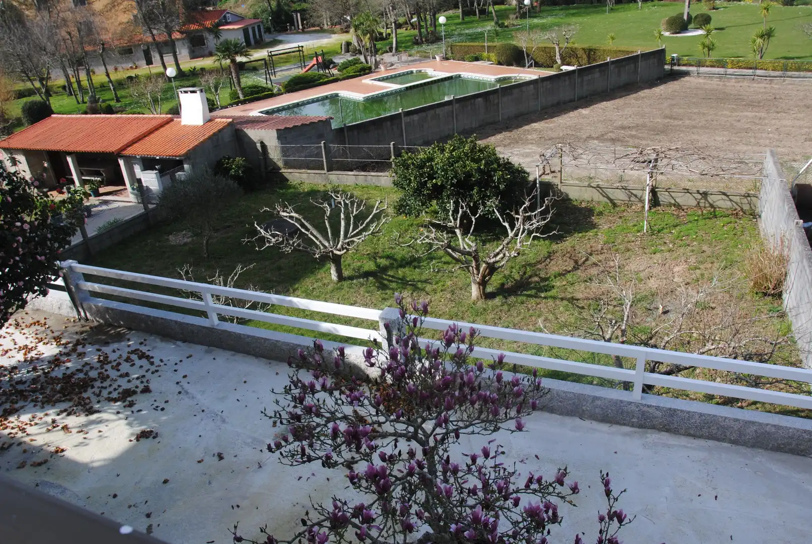 Garden of Houses for rent in Sanxenxo  with Private garden, Parquet flooring and Terrace