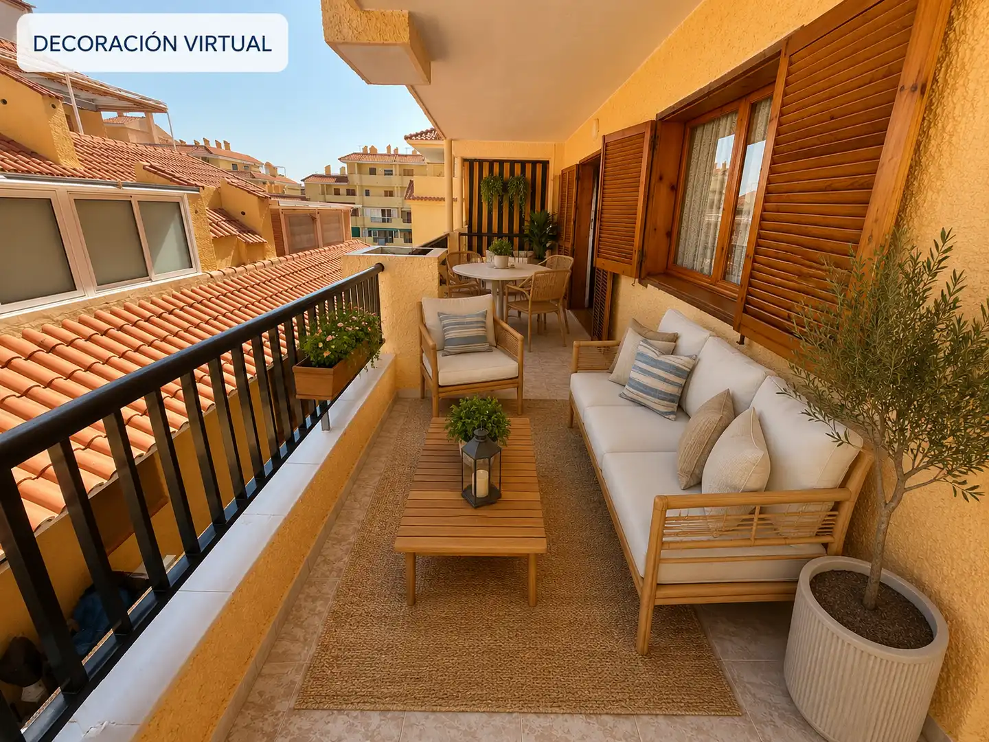 Terraza de Apartamento en venta en Torrevieja con Amueblado y Piscina comunitaria