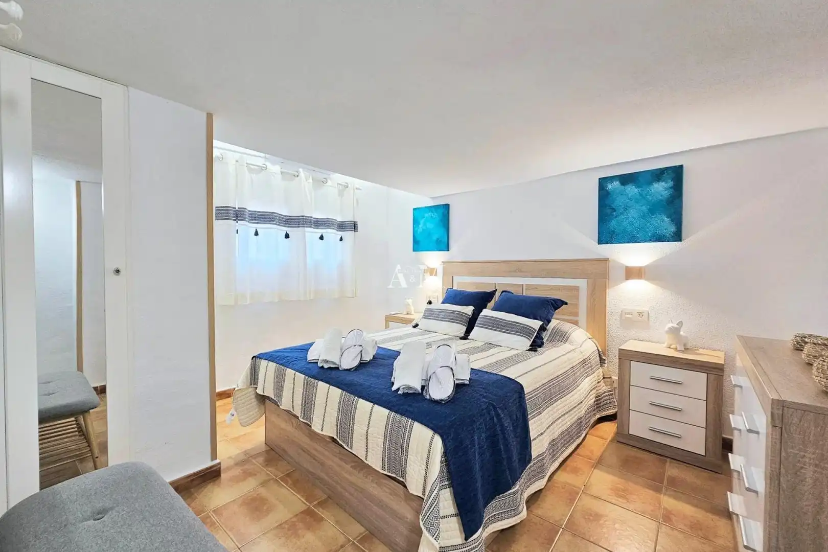 Bedroom of Detached homes for rent in La Manga del Mar Menor  with Air Conditioner, Heating and Terrace