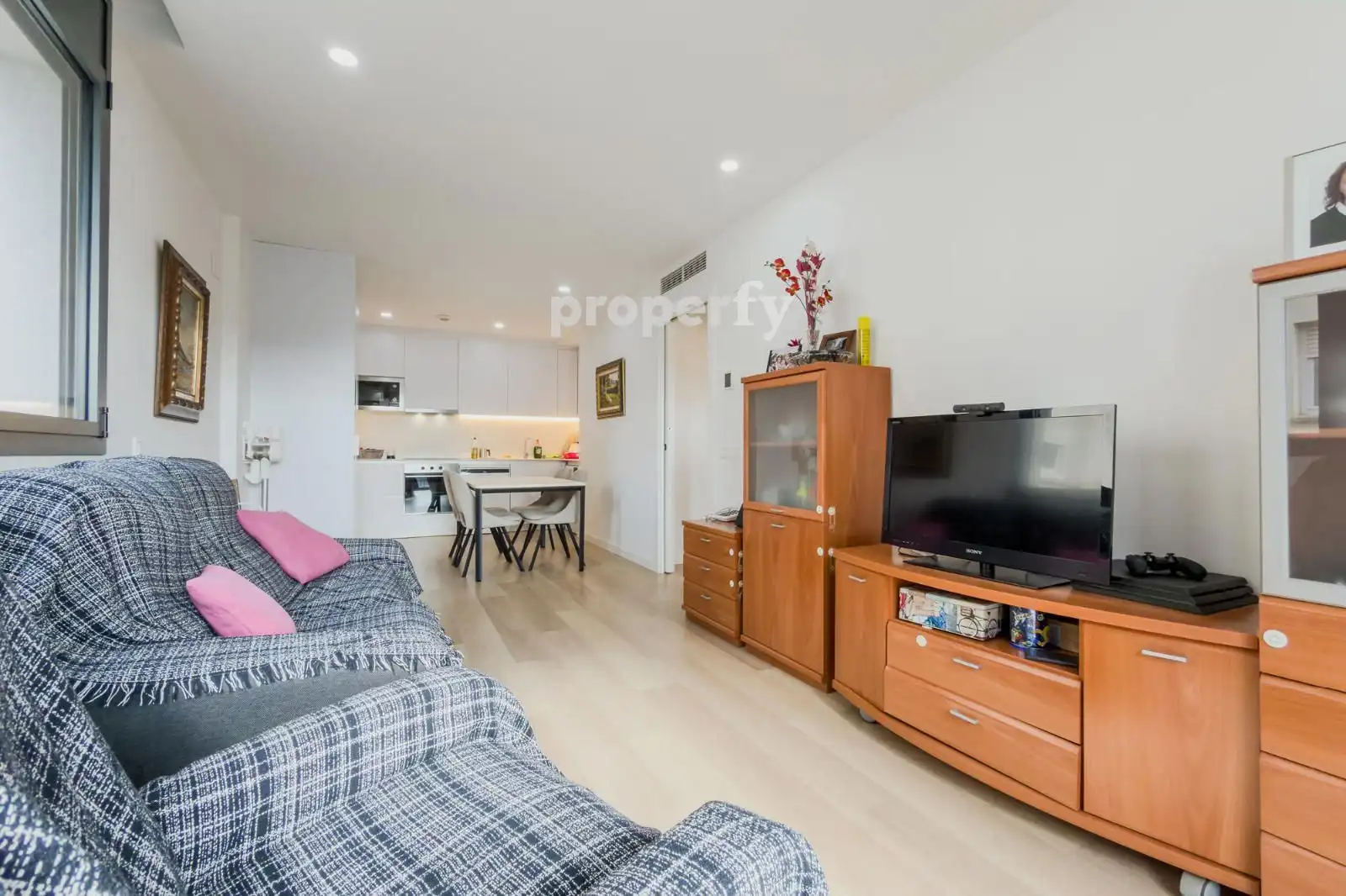 Sala de estar de Piso en venta en Sabadell con Aire acondicionado, Calefacción y Terraza