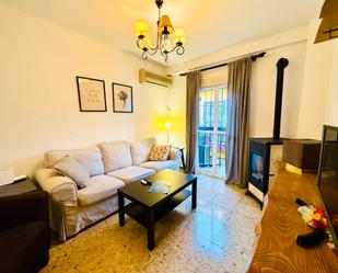 Living room of Flat for sale in  Sevilla Capital  with Air Conditioner, Terrace and Furnished