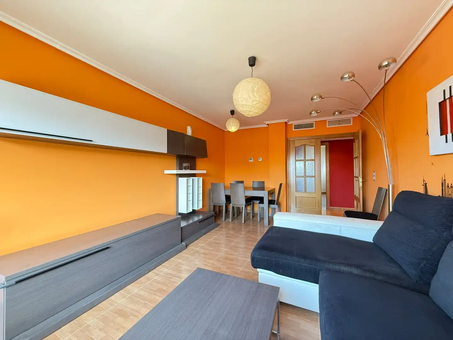 Sala de estar de Piso en venta en Caspe con Aire acondicionado, Calefacción y Trastero
