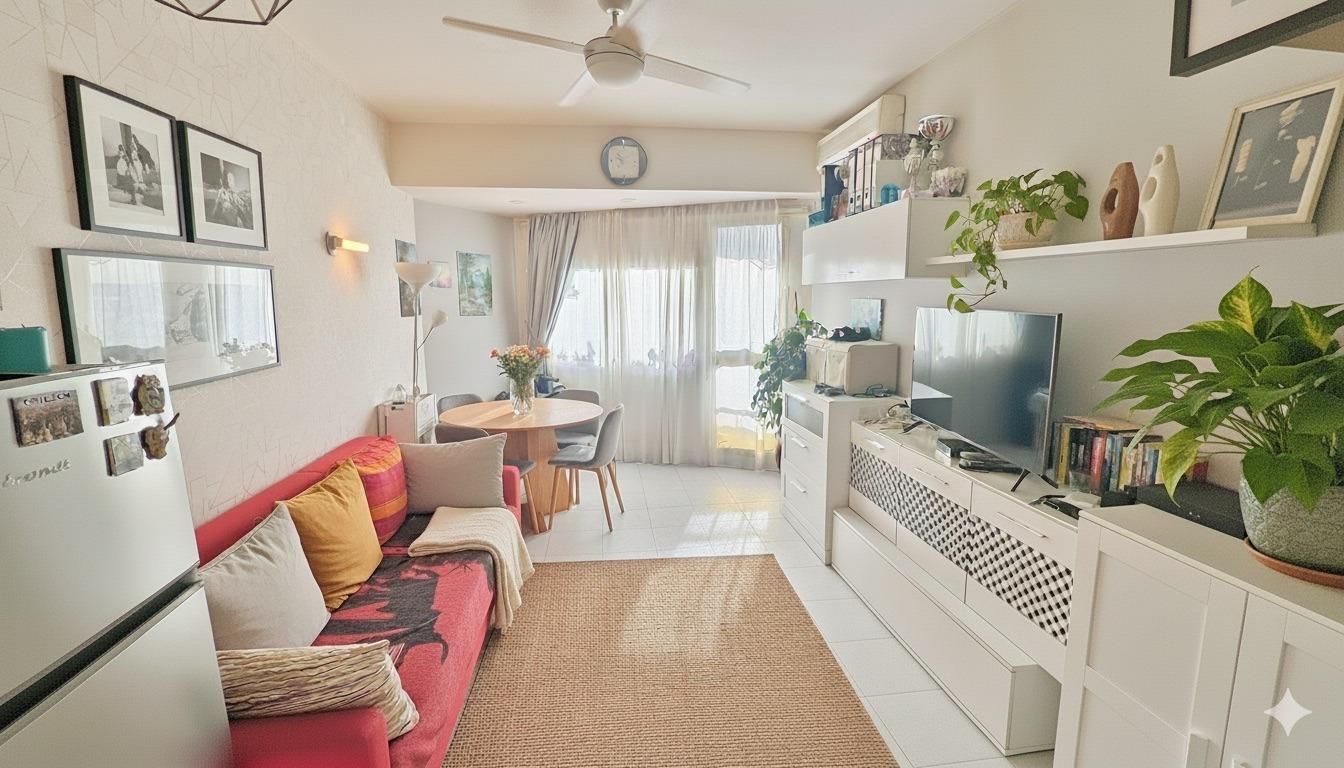 Sala d'estar de Apartament en venda en Torremolinos amb Aire condicionat, Terrassa i Balcó