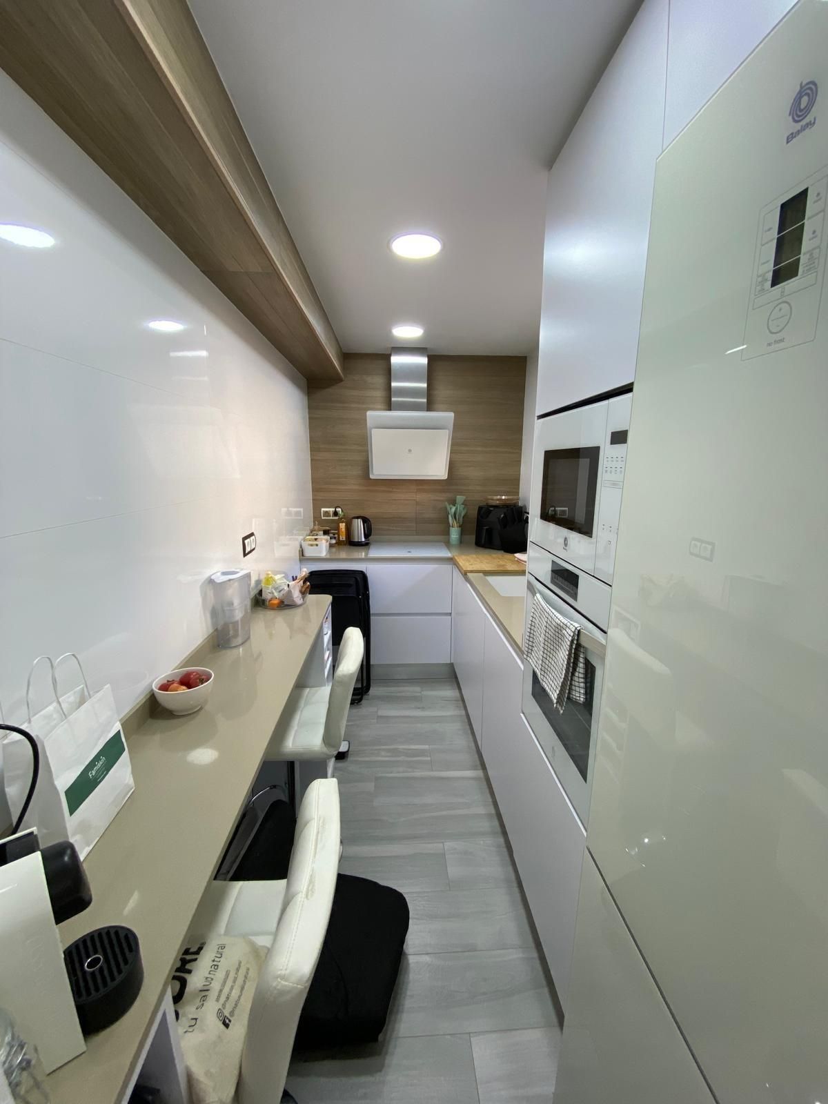 Kitchen of Apartment for sale in Viladecans  with Air Conditioner, Parquet flooring and Balcony