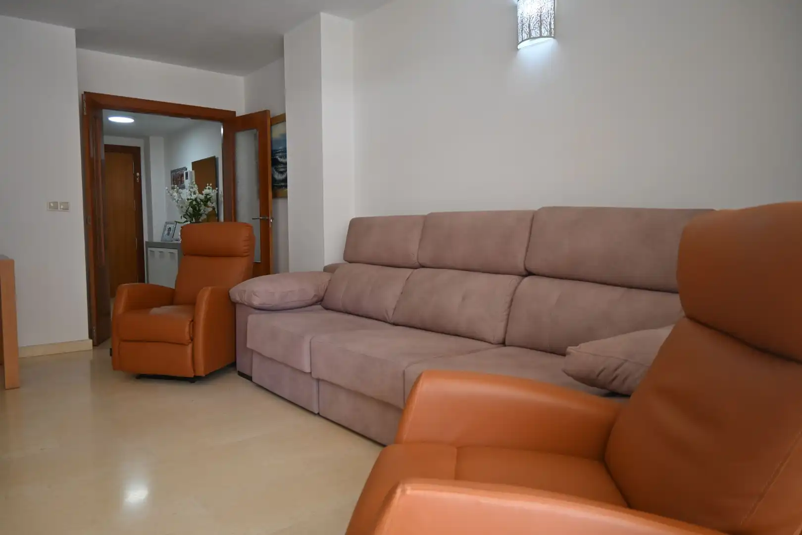 Sala d'estar de Apartament en venda en La Manga del Mar Menor amb Aire condicionat, Calefacció i Terrassa
