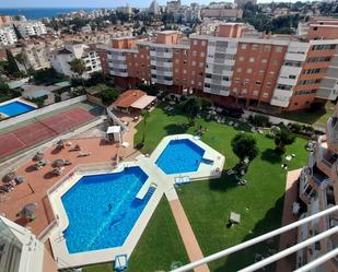 Piscina de Estudi de lloguer en Torremolinos amb Aire condicionat, Calefacció i Jardí privat