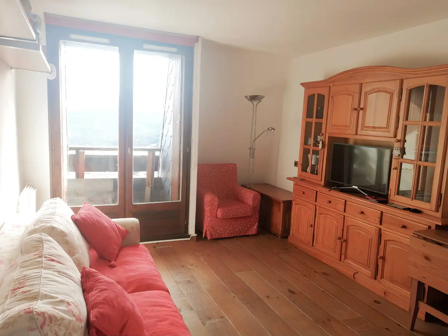 Sala de estar de Apartamento en venta en Les Angles con Calefacción, Trastero y Amueblado