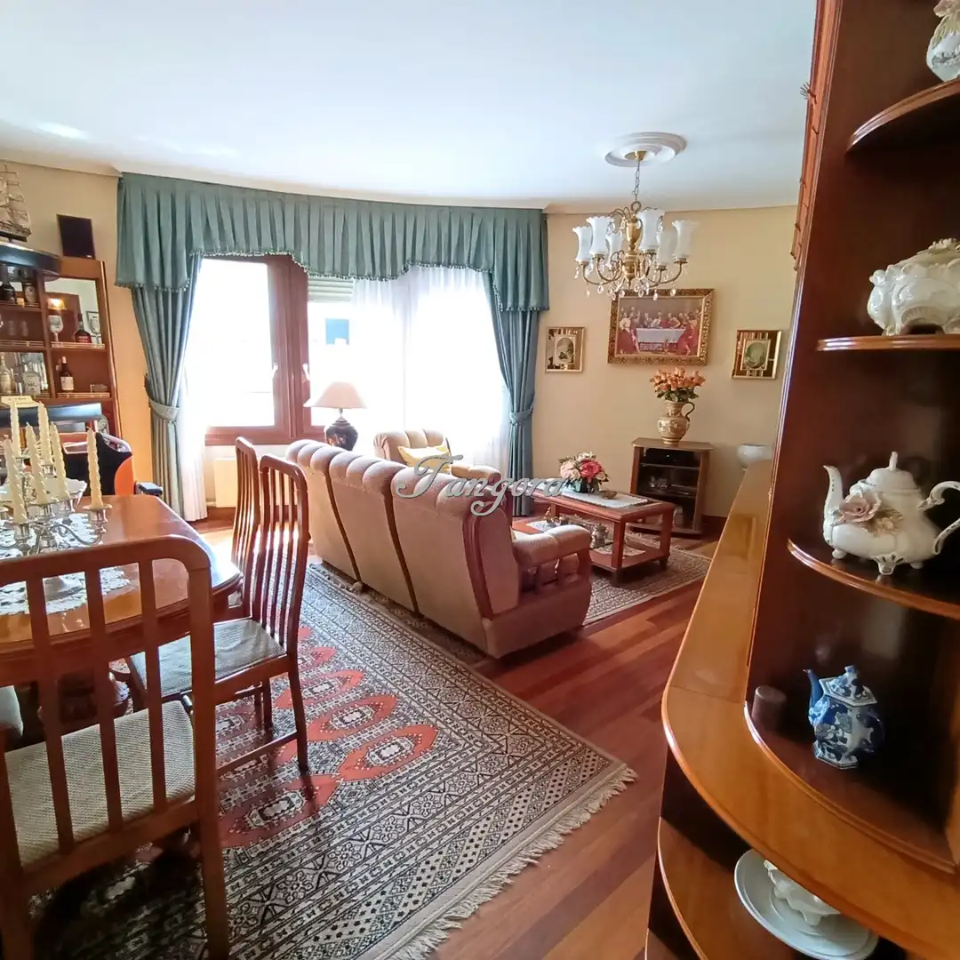 Sala de estar de Piso en venta en Getxo  con Calefacción, Parquet y Terraza