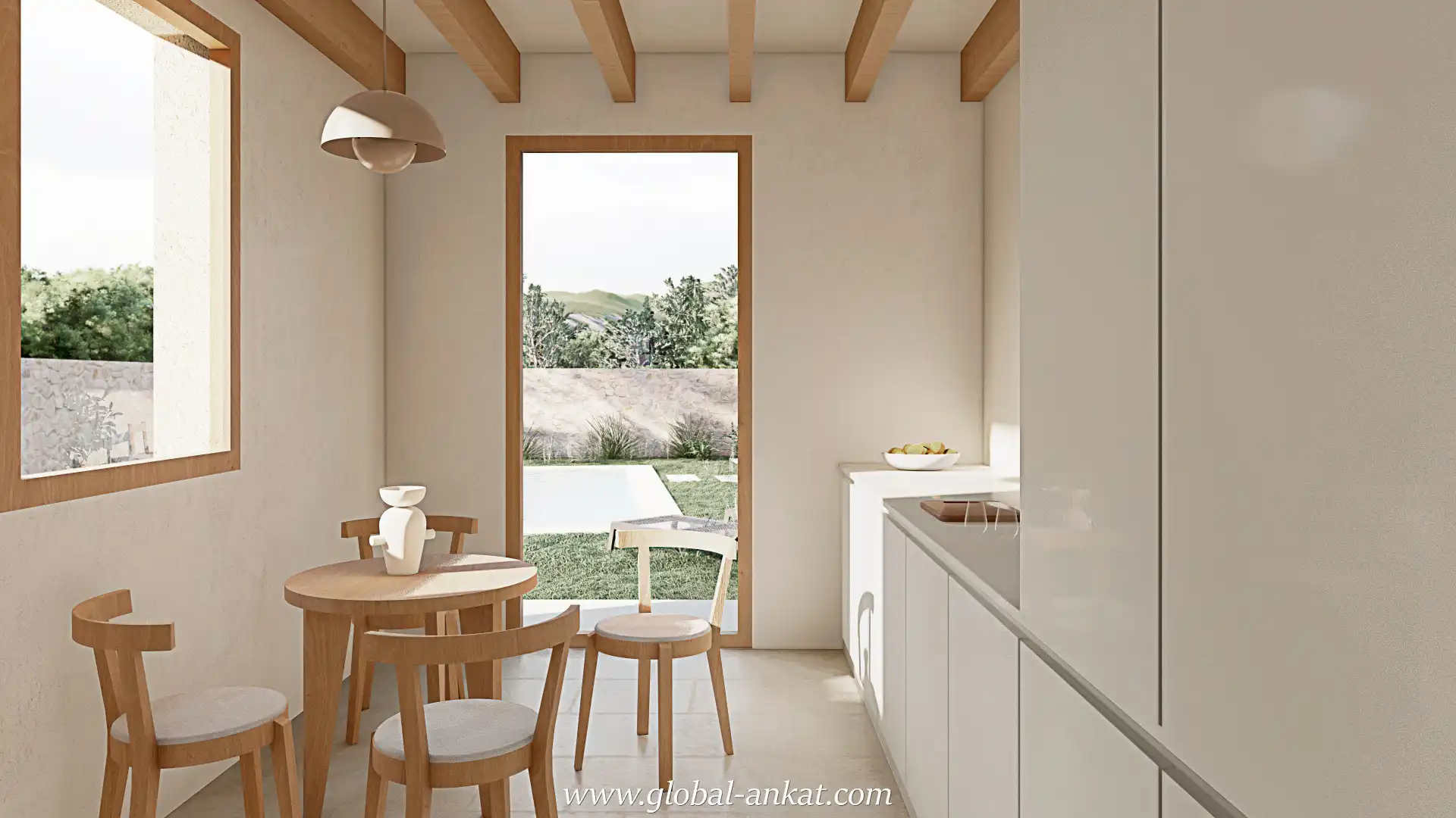 Cocina de Casa adosada en venta en Vilafranca de Bonany con Aire acondicionado, Jardín privado y Terraza