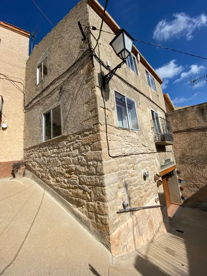 Vista exterior de Casa adosada en venta en Els Omells de na Gaia con Calefacción, Amueblado y Horno