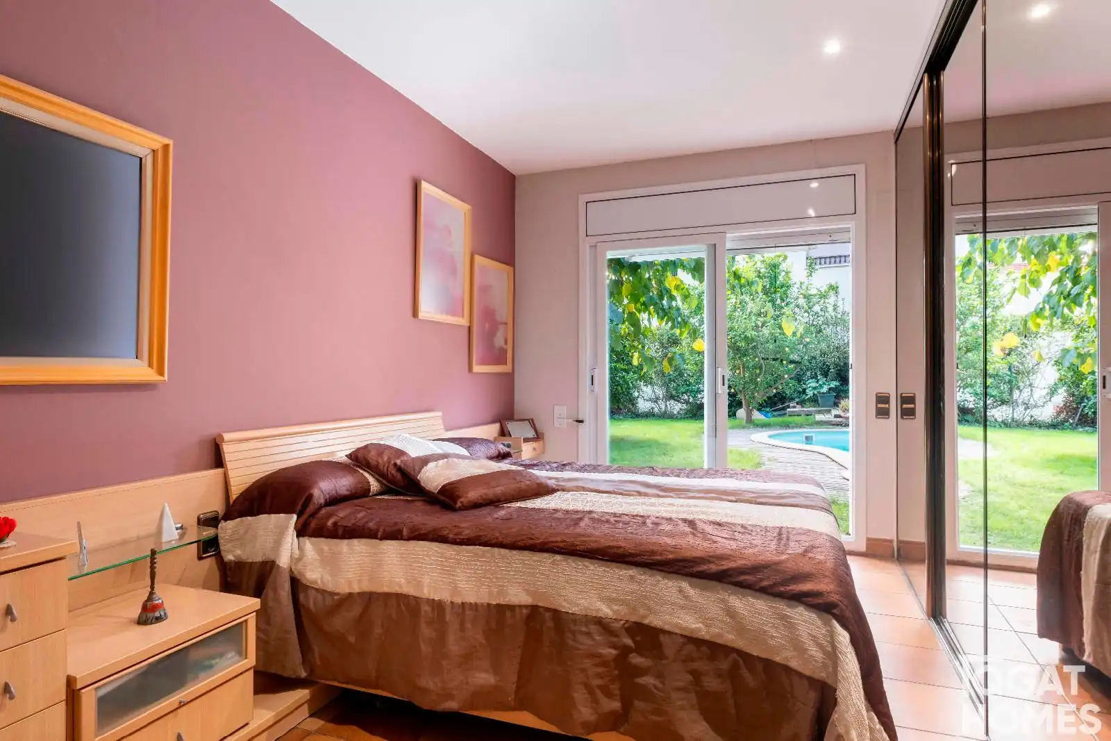 Bedroom of Houses for sale in Sant Cugat del Vallès  with Air Conditioner, Heating and Terrace