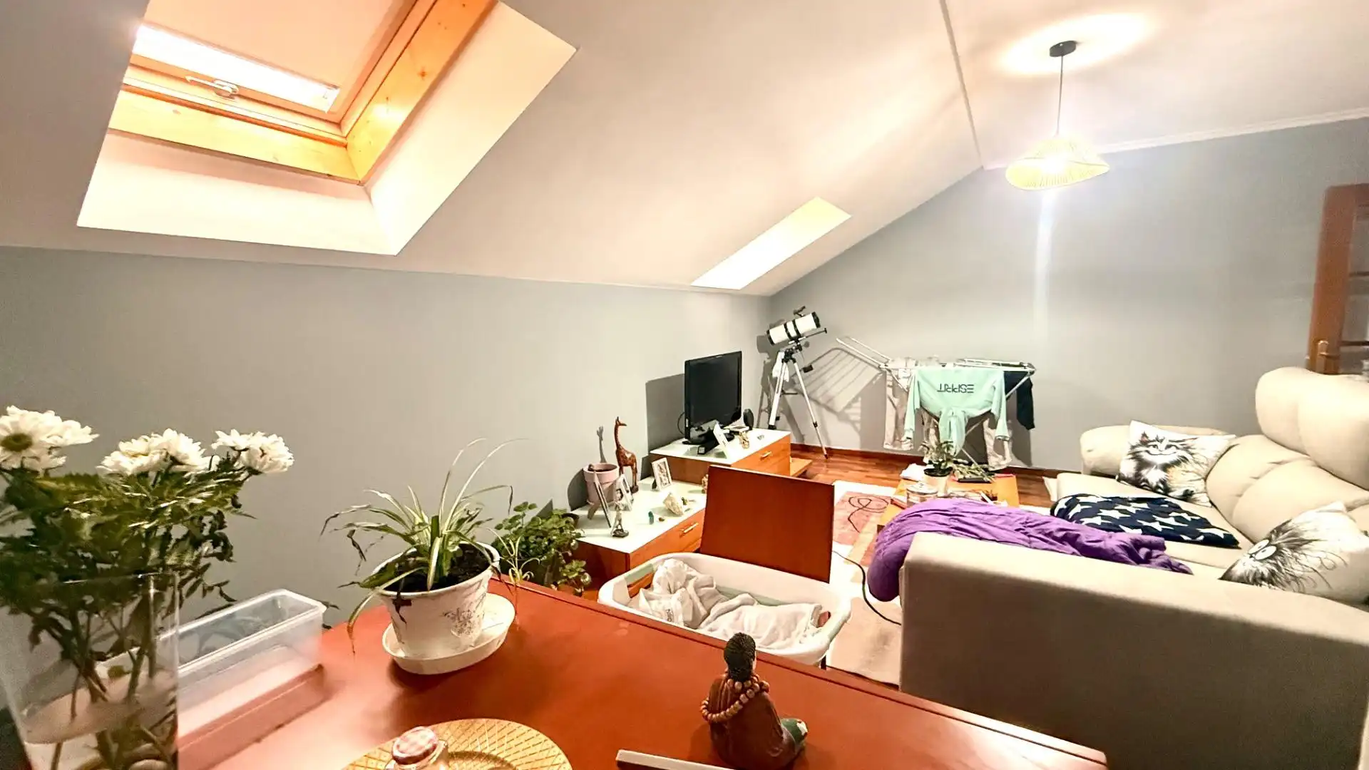 Living room of Attic for sale in O Carballiño    with Heating and Furnished