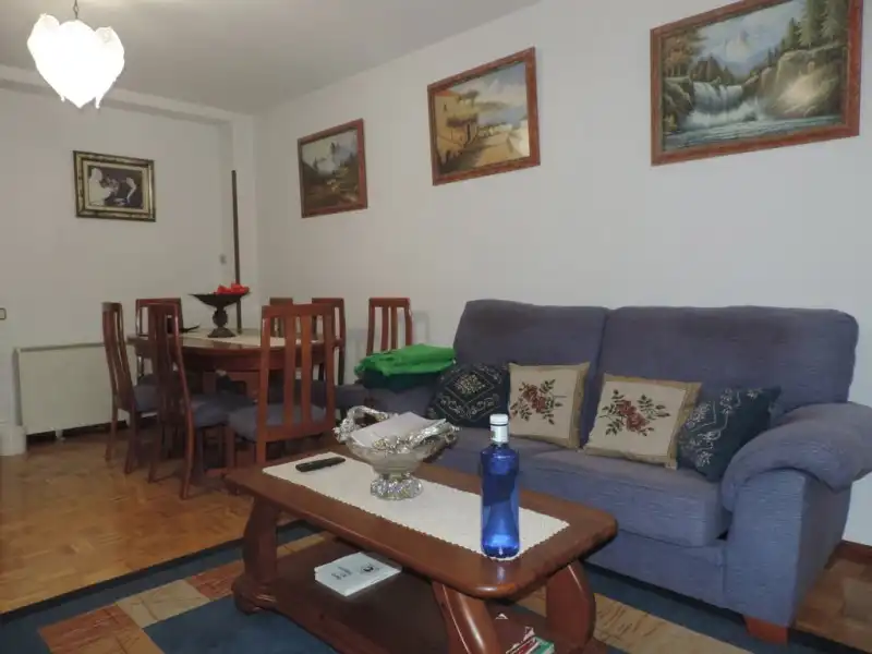 Sala de estar de Piso en venta en Guadalajara con Calefacción, Parquet y Terraza