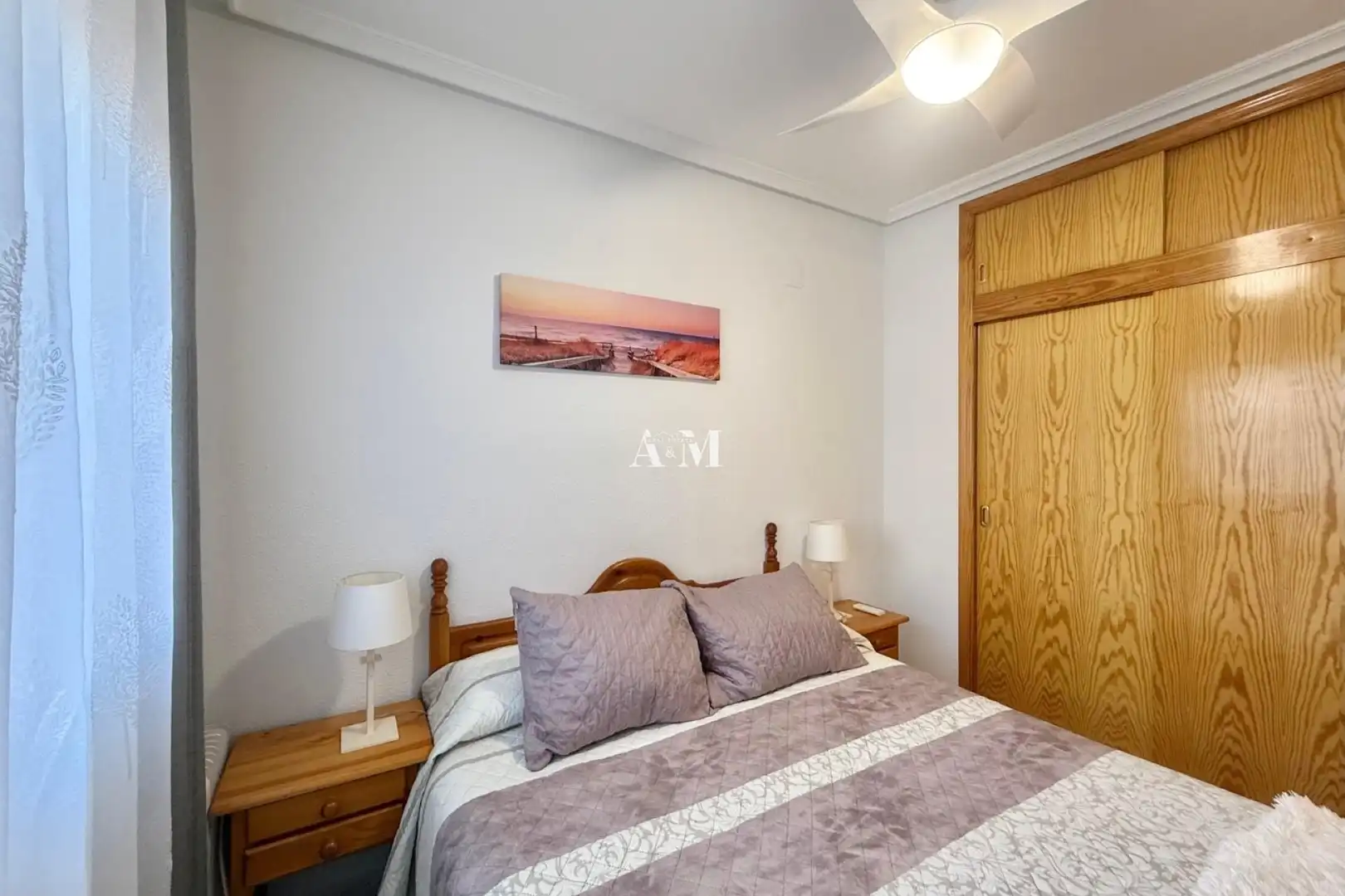 Schlafzimmer von Wohnung zur Miete in Guardamar del Segura mit Klimaanlage, Heizung und Terrasse