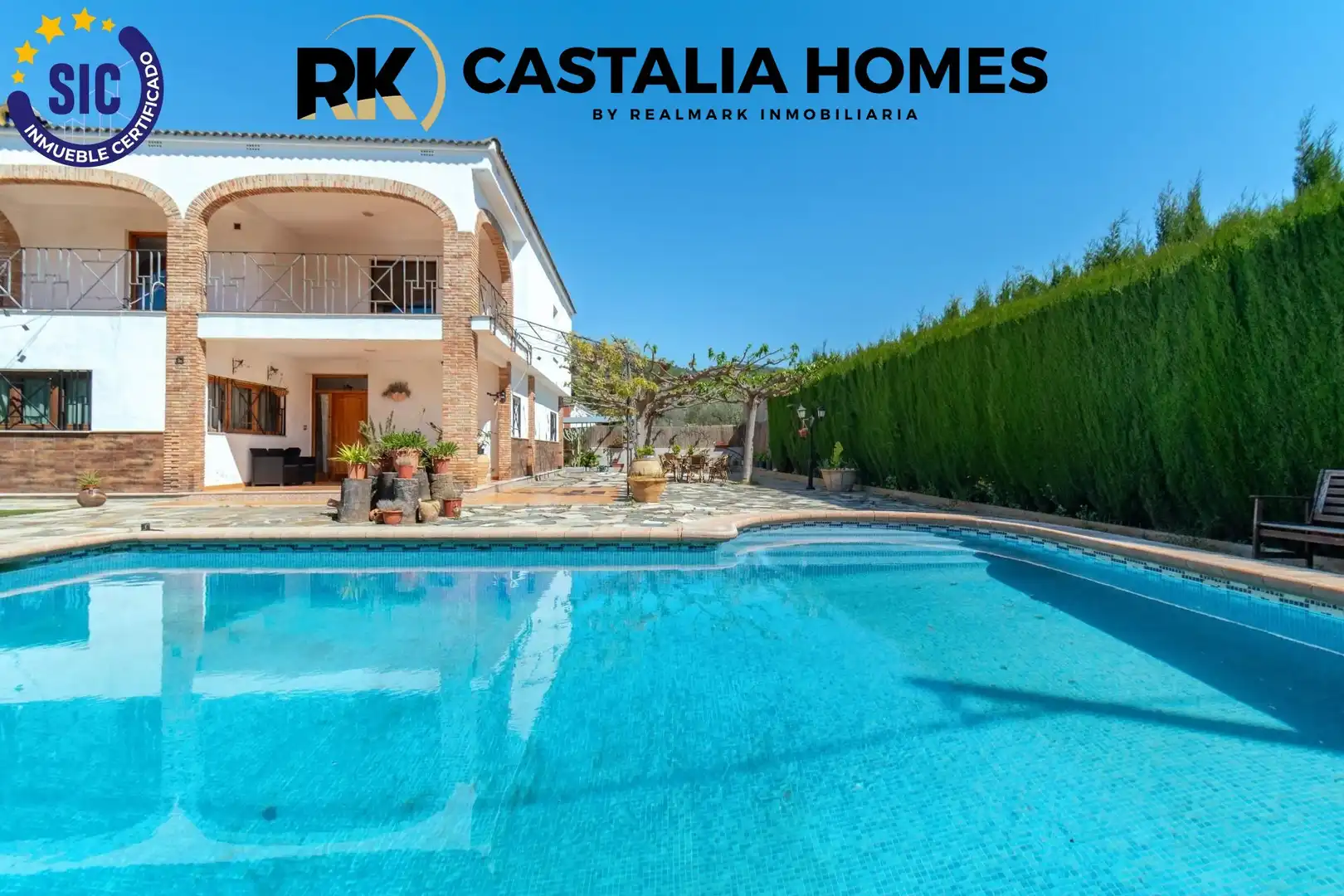 Vista exterior de Casa o xalet en venda en Borriol amb Calefacció, Jardí privat i Piscina
