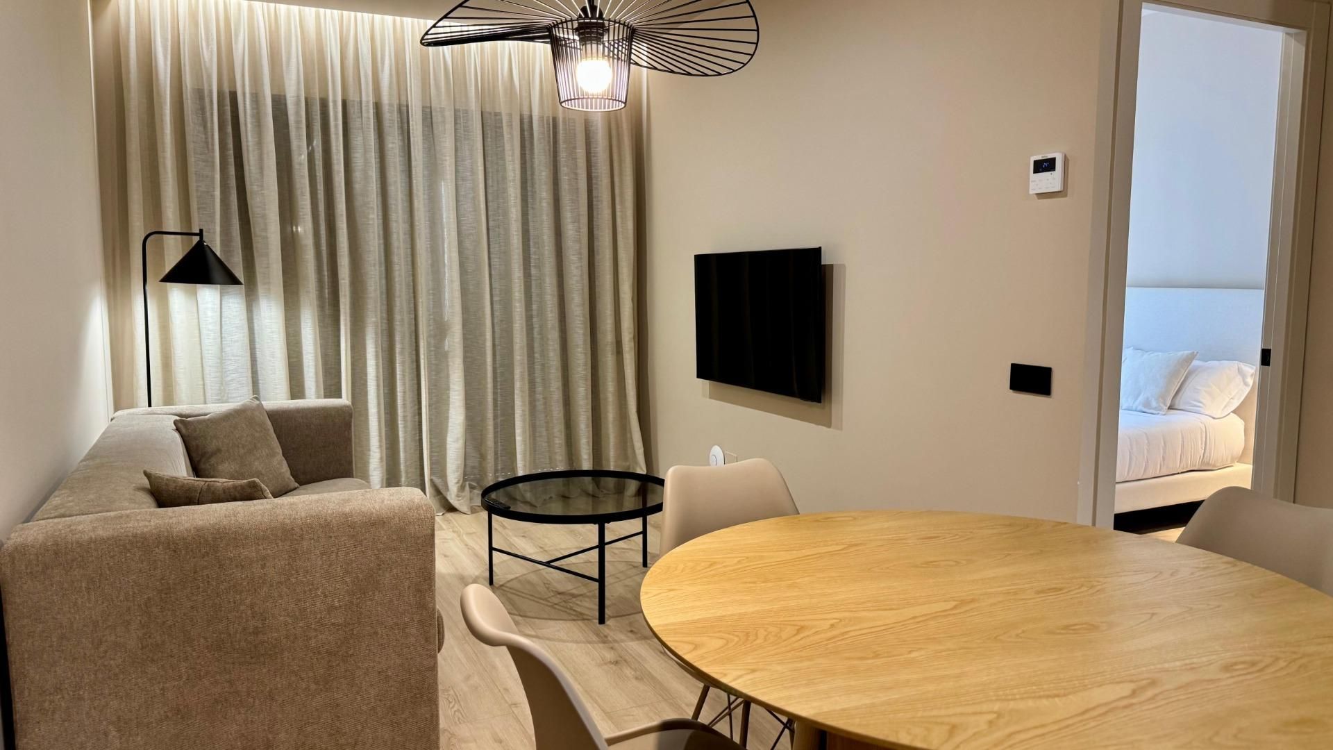 Living room of Flat to rent in Santa Coloma de Gramenet  with Air Conditioner and Alarm