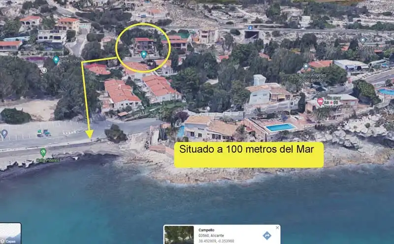 Vista exterior de Casa adosada de lloguer en El Campello amb Aire condicionat, Calefacció i Jardí privat