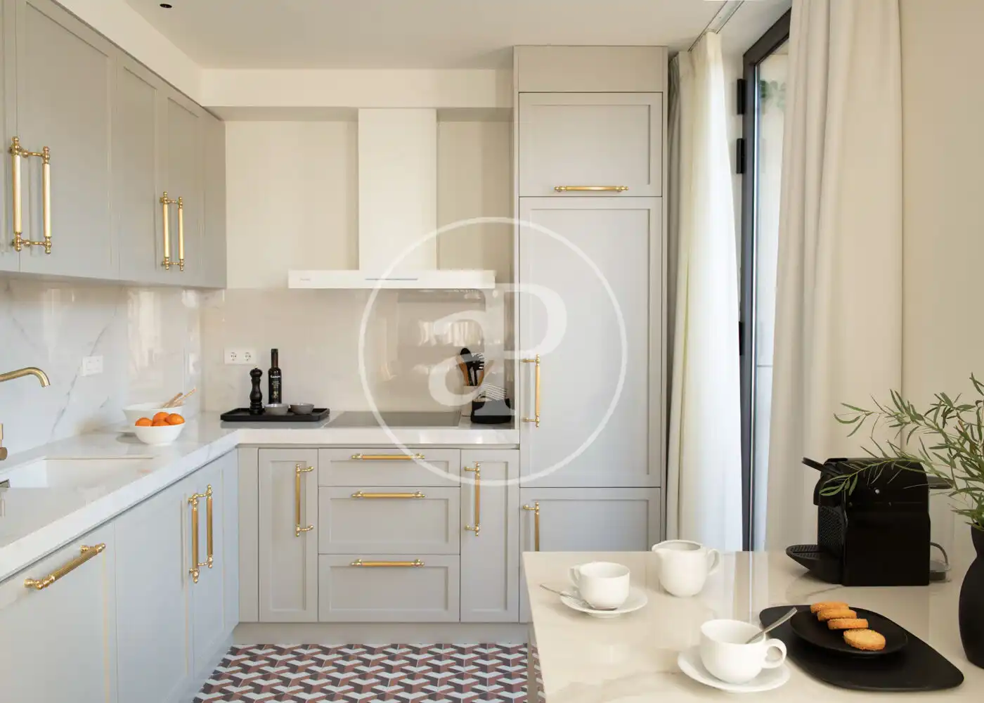 Kitchen of Houses for rent in Barcelona  with Air Conditioner, Heating and Terrace