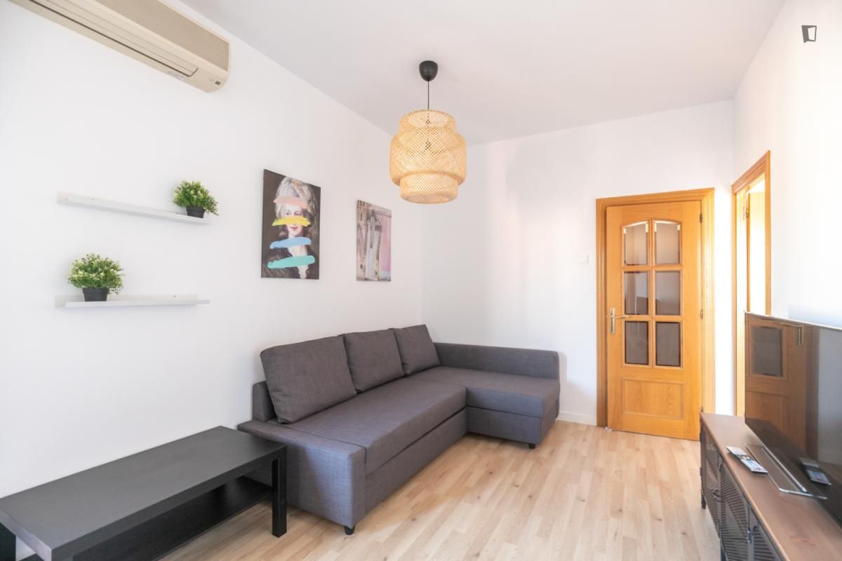 Living room of Apartment to rent in  Barcelona Capital  with Air Conditioner, Furnished and Oven