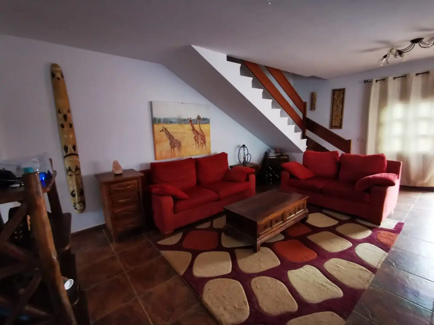 Sala de estar de Casa o chalet en venta en Antigua con Jardín privado, Terraza y Trastero
