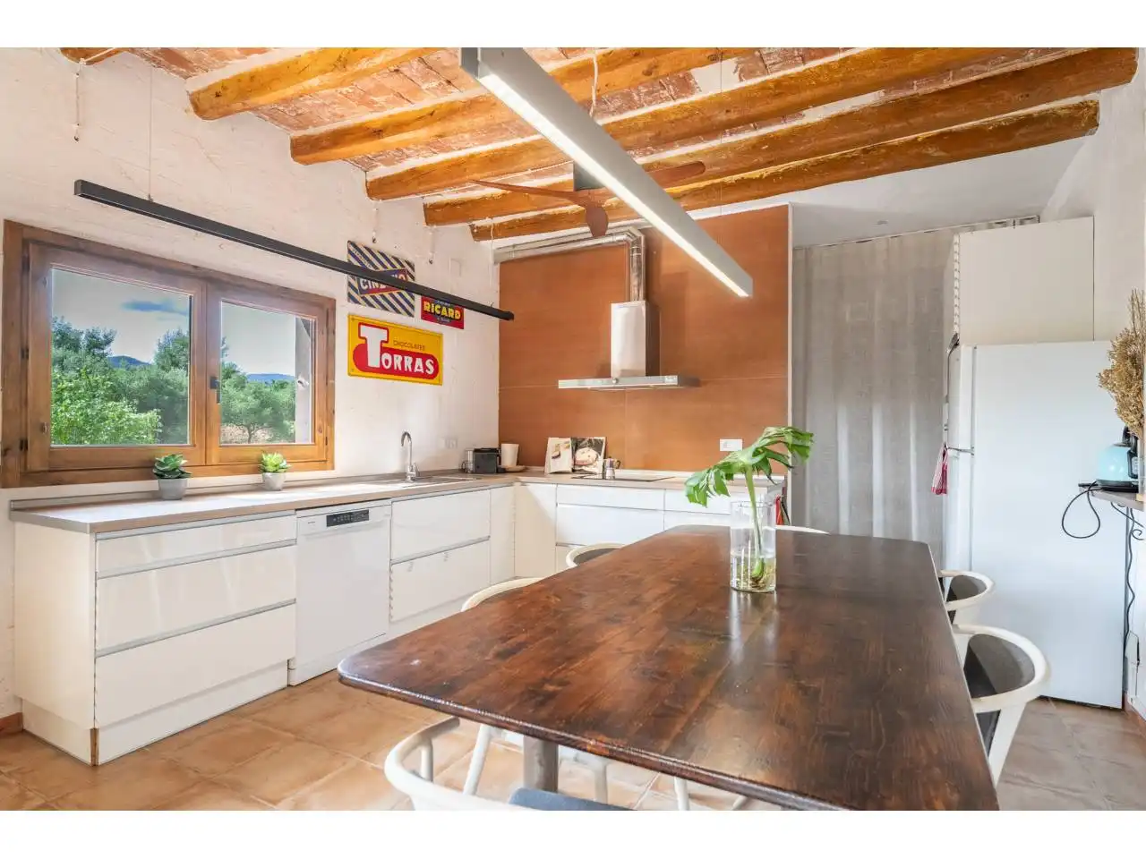 Cocina de Finca rústica en venta en Reus con Jardín privado, Terraza y Piscina