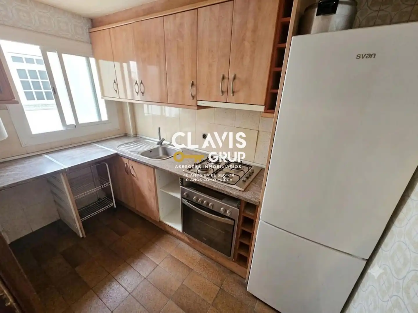 Kitchen of Flat for sale in Barcelona  with Heating, Terrace and Alarm