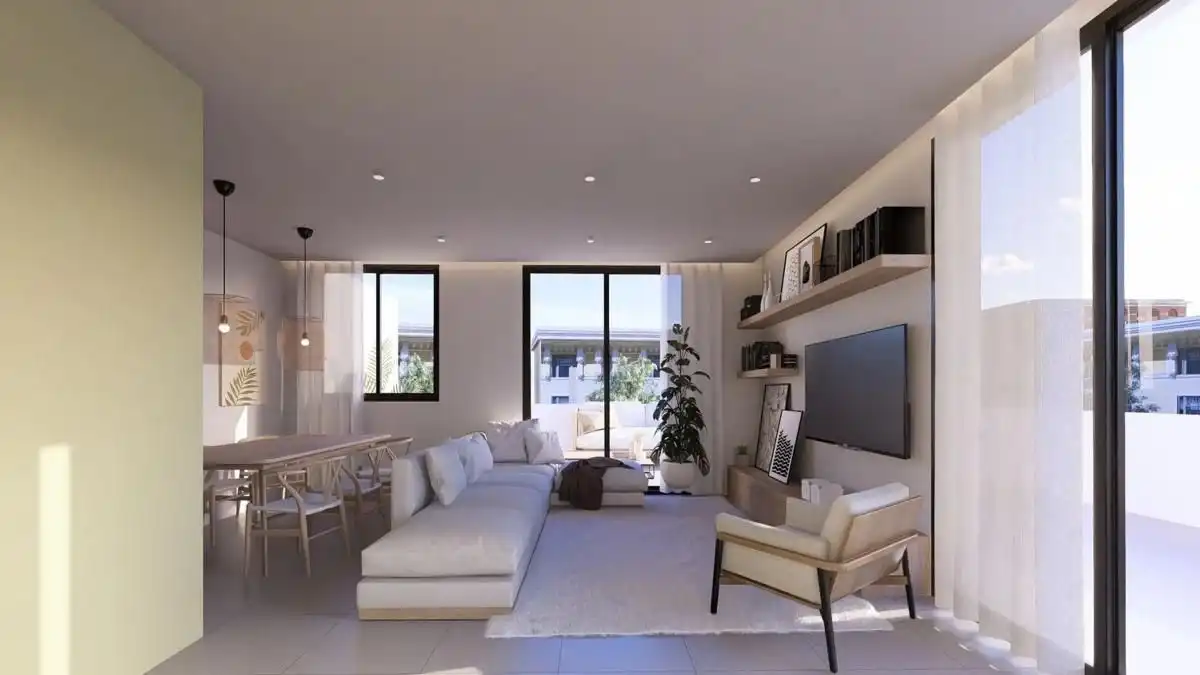 Sala d'estar de Apartament en venda en Jávea / Xàbia amb Alarma i Piscina comunitària