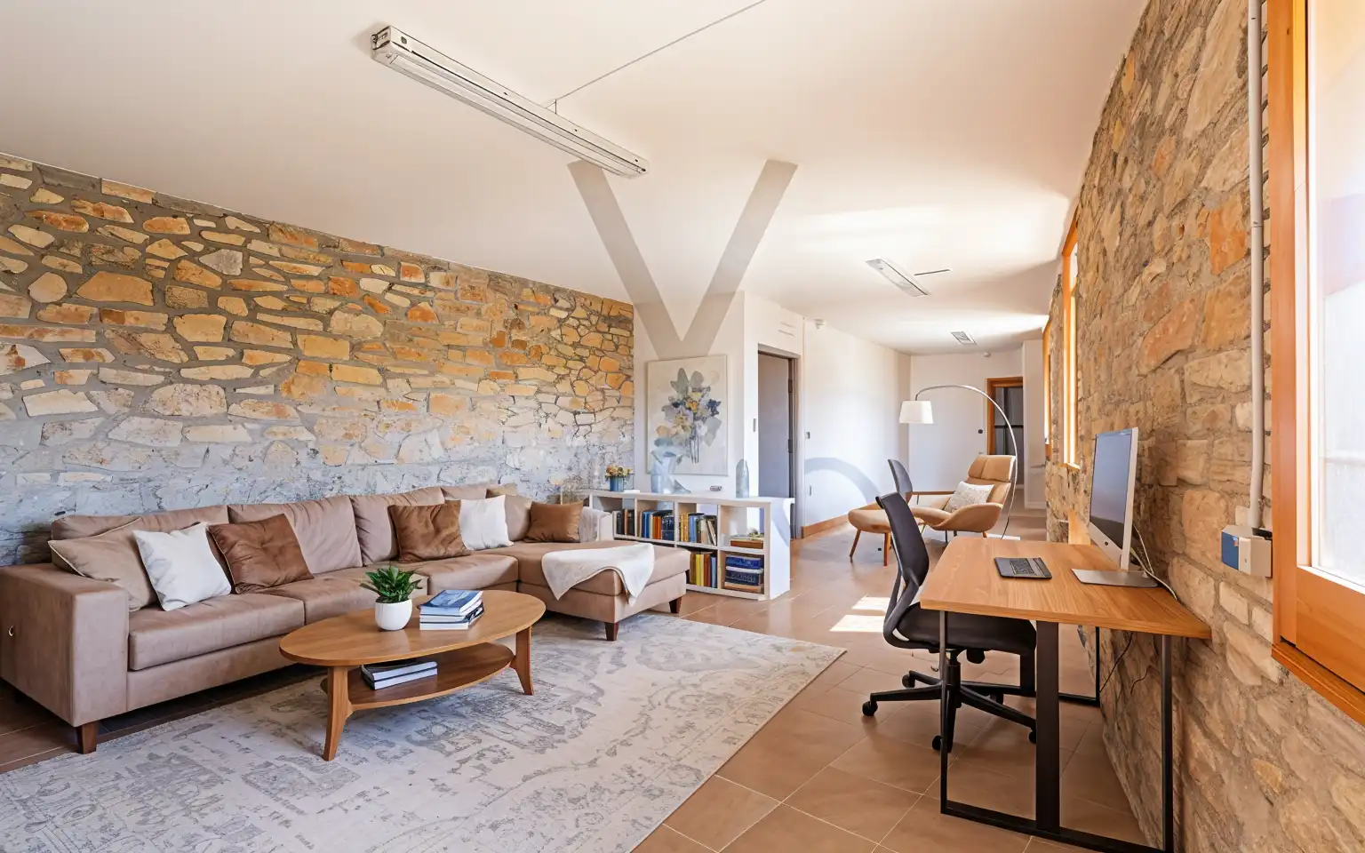 Sala de estar de Finca rústica en venta en Vilanova de Prades con Calefacción, Terraza y Trastero