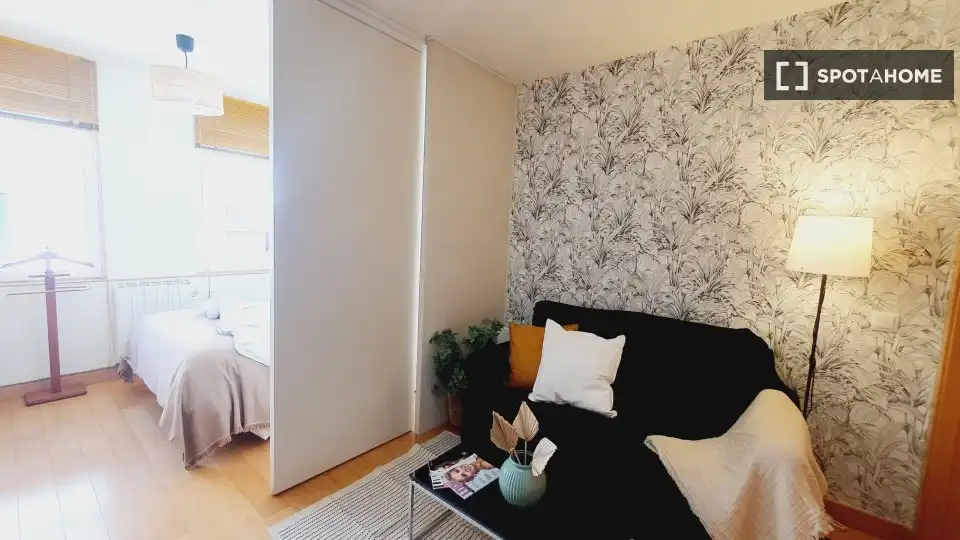 Sala de estar de Piso de alquiler en Madrid con Aire acondicionado, Calefacción y Amueblado