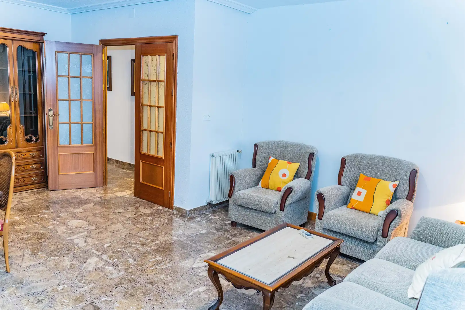 Sala de estar de Piso en venta en Belvís de la Jara con Aire acondicionado, Calefacción y Terraza