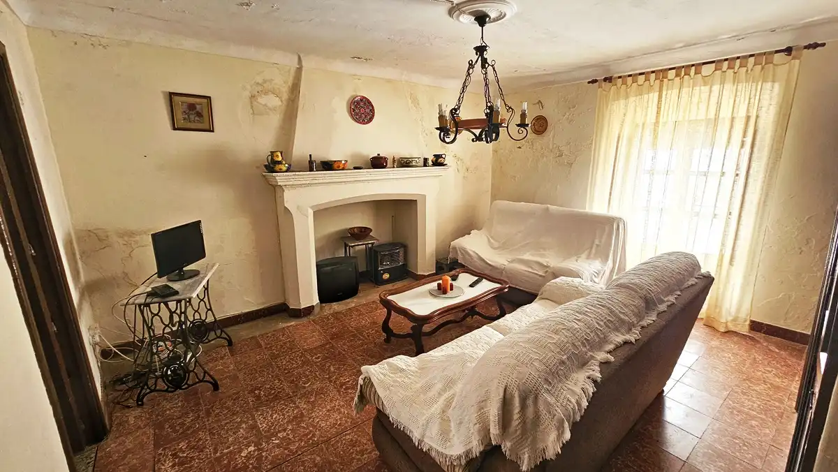 Sala de estar de Casa o chalet en venta en Fuenteheridos con Terraza y Trastero