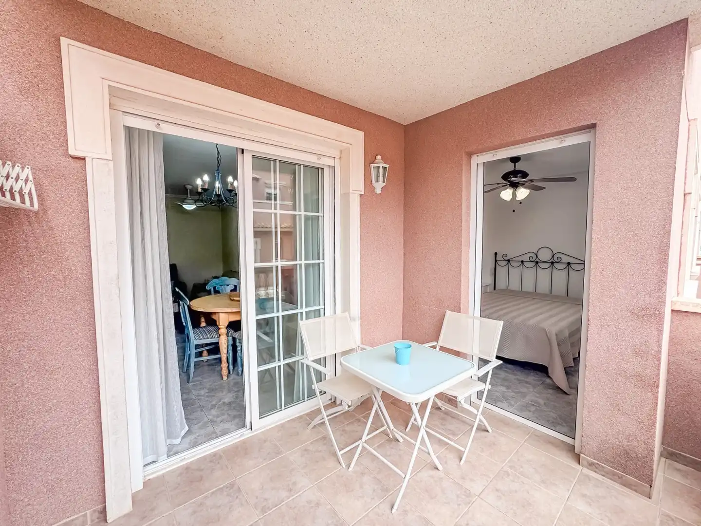 Terraza de Apartamento de alquiler en Santa Pola con Terraza, Piscina y Amueblado
