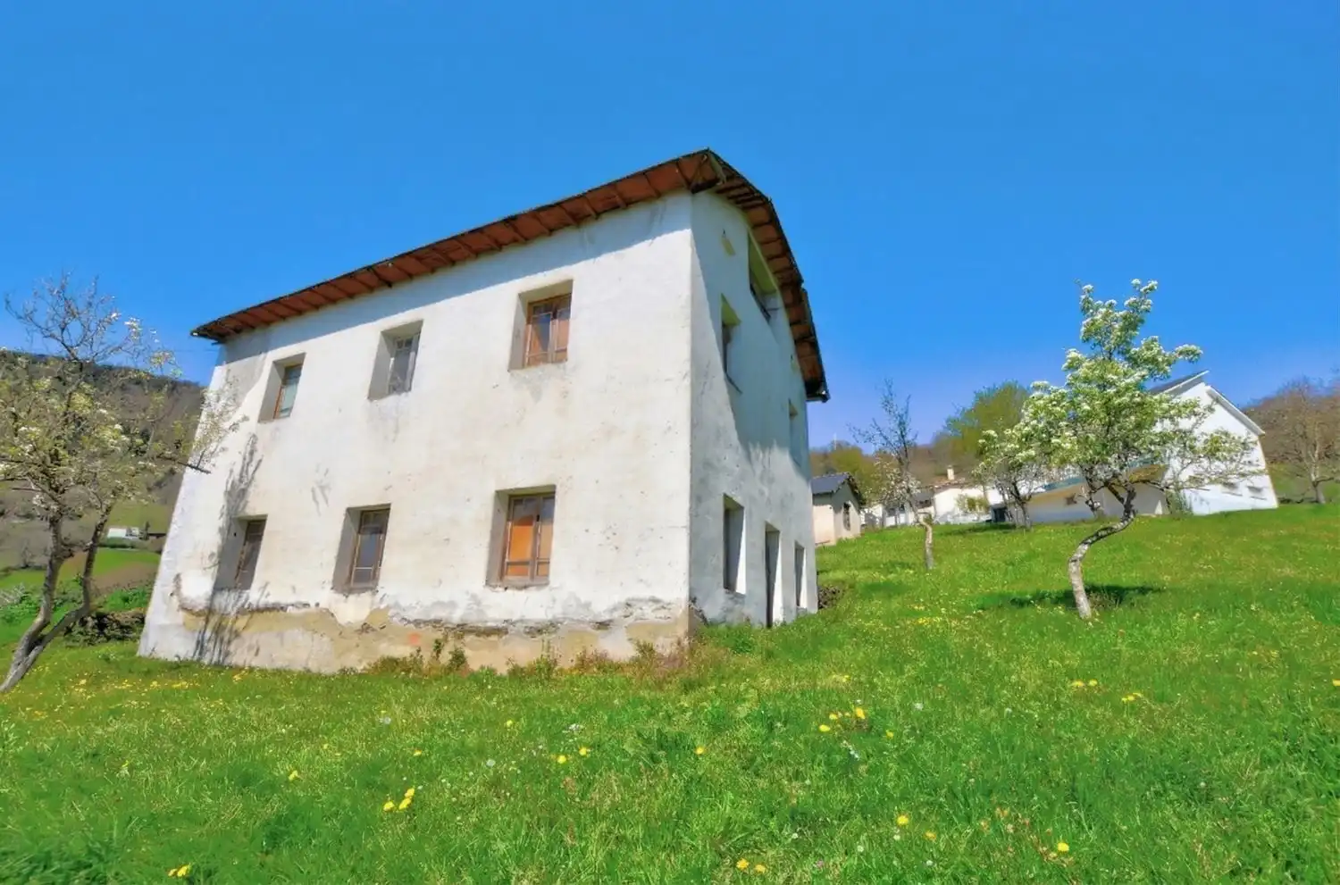 Vista exterior de Casa o chalet en venta en Tineo con Piscina