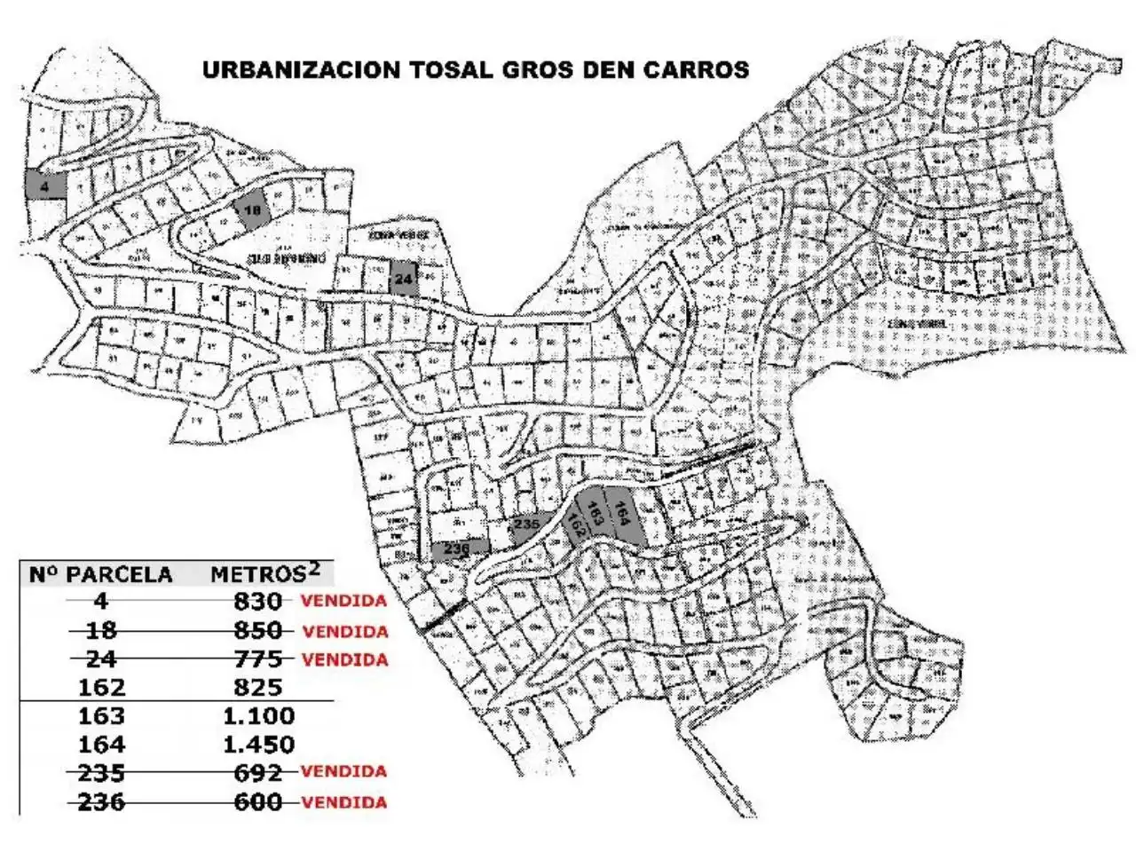 Terreny residencial en venda a Tossal Gross