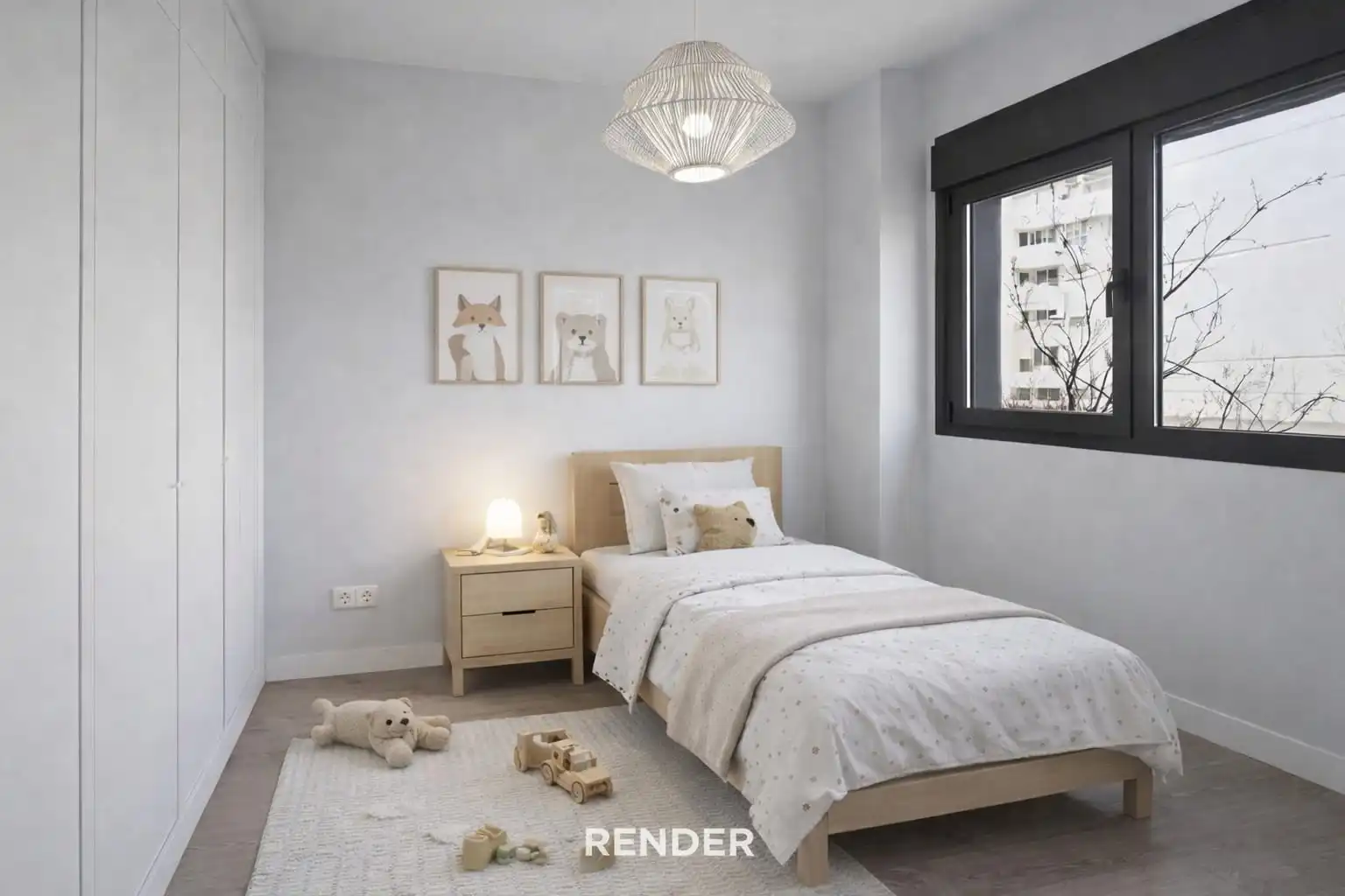 Schlafzimmer von Wohnung zum Verkauf in Madrid mit Klimaanlage, Heizung und Parkett