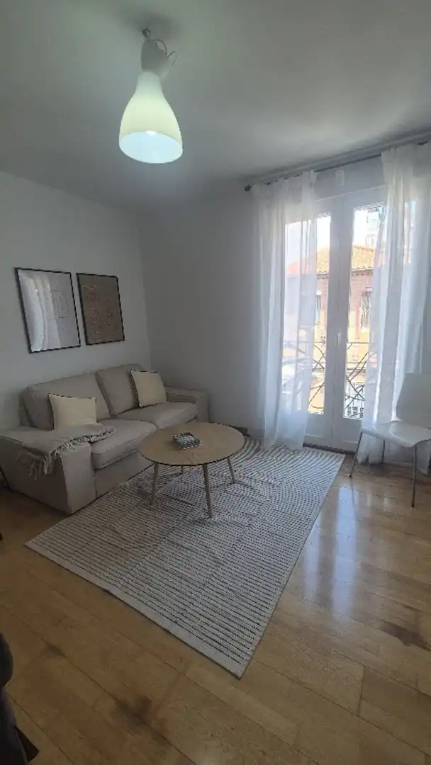 Wohnzimmer von Wohnung zur Miete in Madrid mit Klimaanlage, Heizung und Möbliert