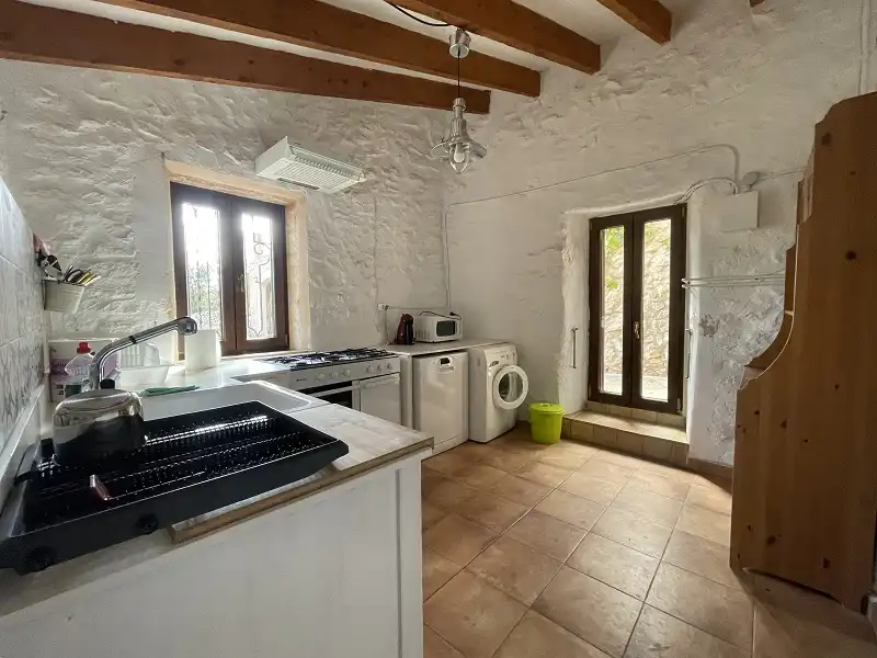Cuina de Finca rústica en venda en Llucmajor amb Jardí privat, Terrassa i Piscina