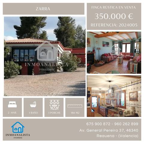 Finca rústica en Venta en Camino Zarra en Jarafuel