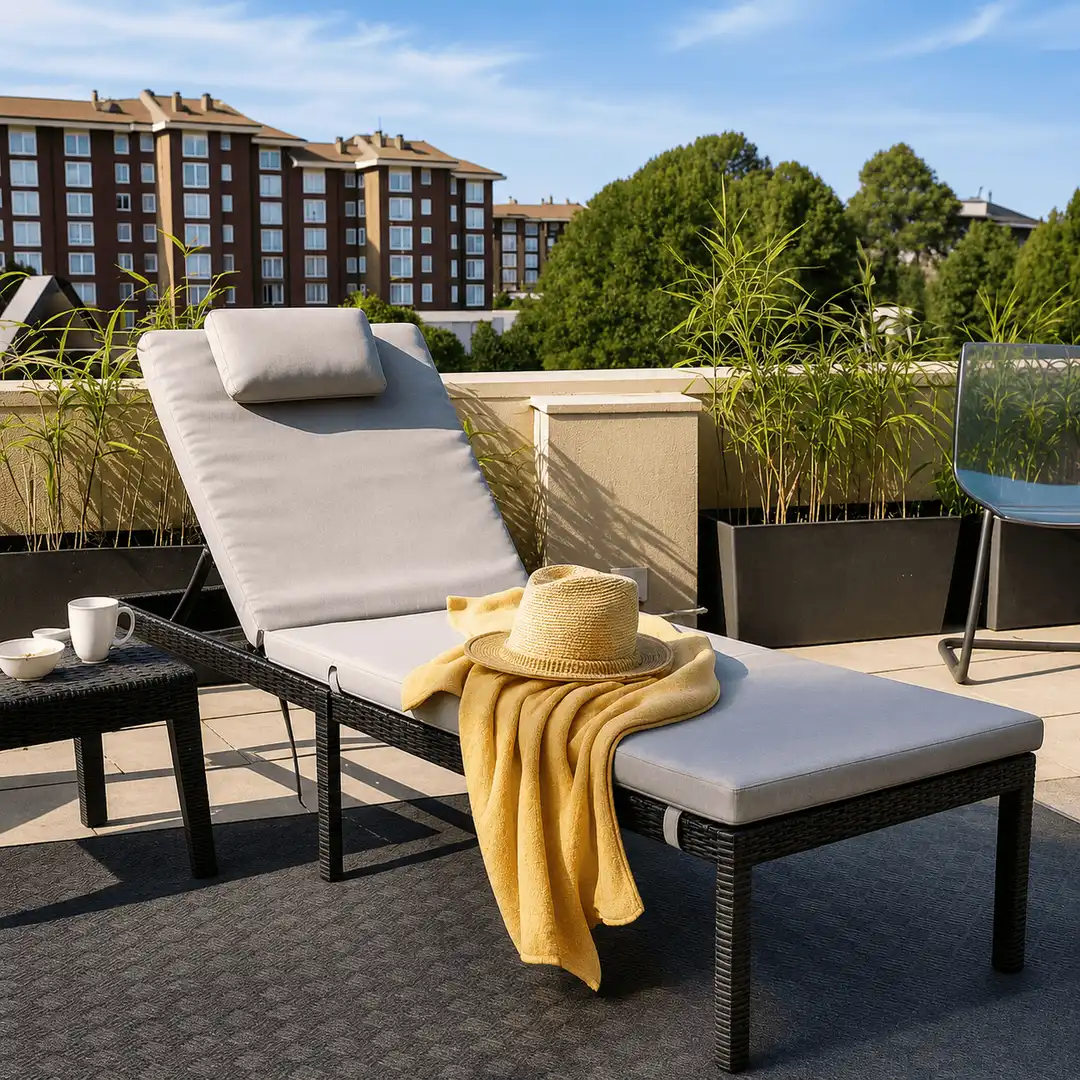 Terraza de Ático de alquiler en Santander con Calefacción, Terraza y Amueblado