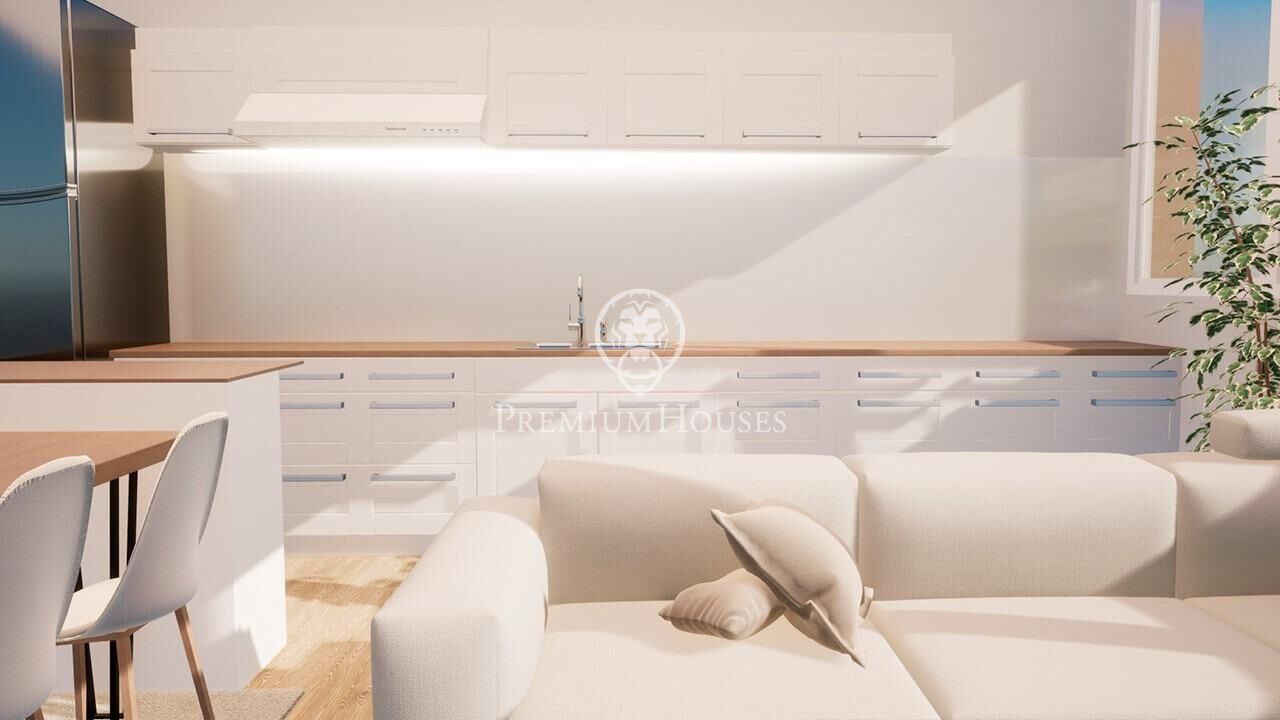 Living room of Flat for sale in  Barcelona Capital  with Air Conditioner, Heating and Parquet flooring